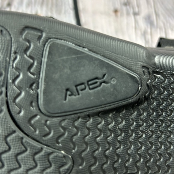 APEX Petals-Janice Dark Pewter Gray Leather Mary Jane Flat - Picture 10 of 17